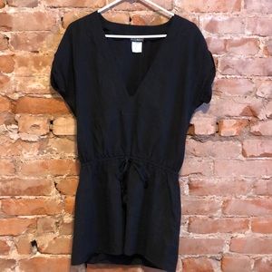 Tommy Bahama Black Drawstring Beach/Swim Cover